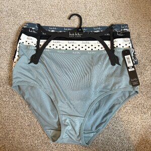 Nicole Miller New York Highwaisted Panties Plus Size 2X 4 pairs NEW underwear